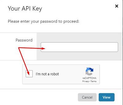 CLOUDFLARE PASSWORD FOR API