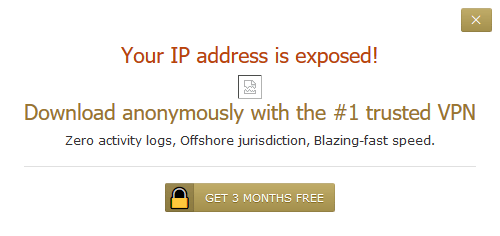 WARNING FOR VPN